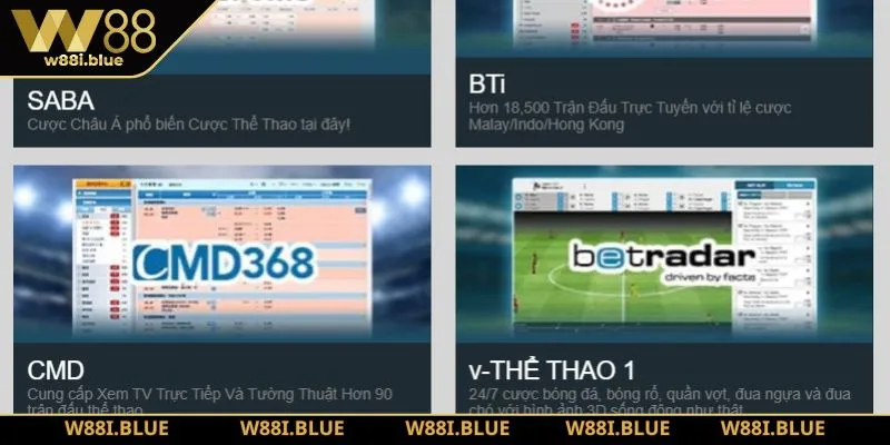 Tìm hiểu về sức hút của sảnh thể thao W88